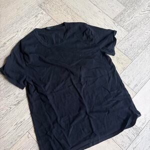 Ari black cotton t shirt minimalist